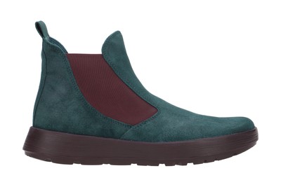 THINK THINK COMODA DAMEN STIEFELETTEN - BEQUEME STIEFELETTE GRÜN NEU