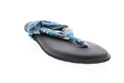 

Sanuk Yoga Sling 2 Prints SWS101535-IPNW Женские синие парусиновые шлепанцы без шнуровки, Синий, Sanuk Yoga Sling 2 Prints