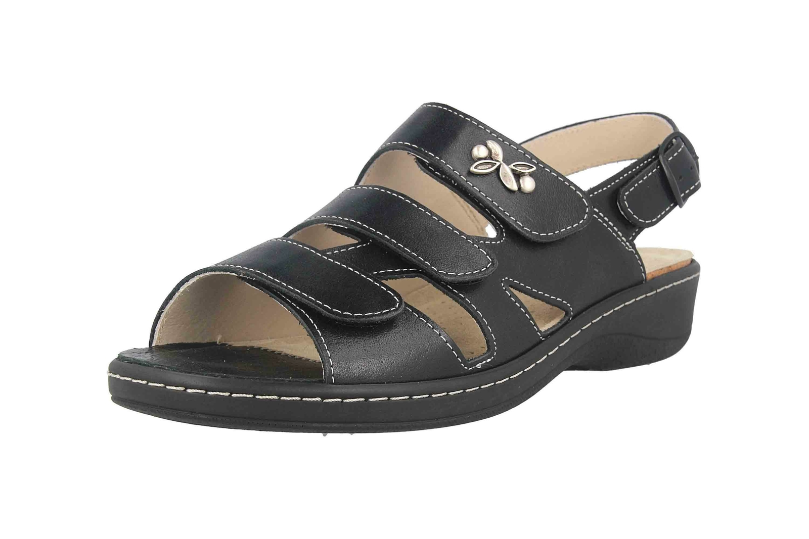 HICKERSBERGER HICKERSBERGER SANDALETTEN 5109-9090 DAMENSCHUHE ÜBERGRÖSSEN SCHWARZ