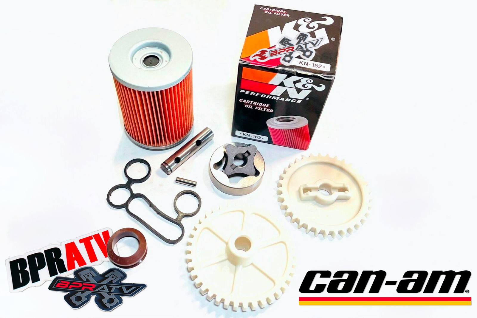 Outlander Renegade 800R 850 Oil Pump Rotor Shaft Filter Cover Complete Redo Kit