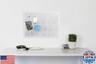 Umbra Trigon, Wall Mounted Bulletin Board, Magnetic Board, and Message Board, White