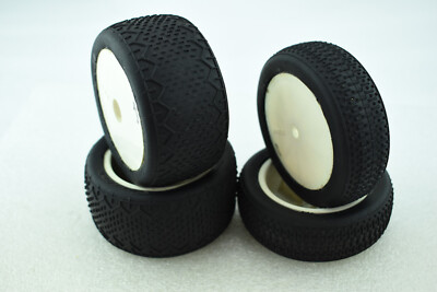 Panther Bobcat Rattler 2.2'' Tire Set for the Losi 22 Vehicles White TLR Wheels