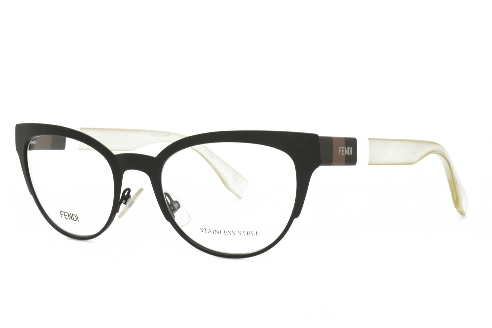 white plastic eyeglasses