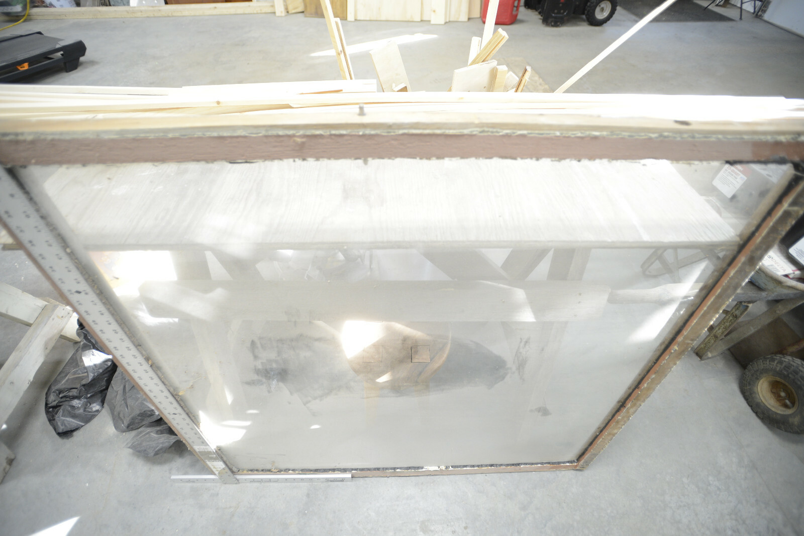 Antique Glass Bay Window 44 x 42