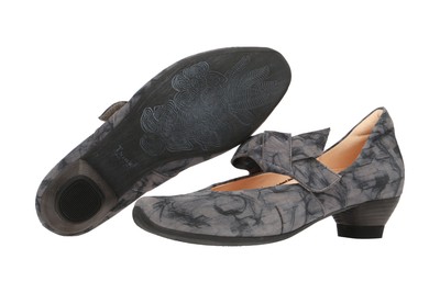 THINK THINK AIDA DAMENSCHUHE - RIEMCHEN PUMPS GRAU ELEGANT NEU