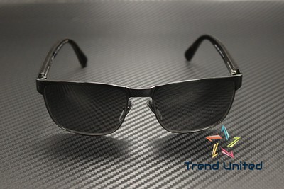 Pre-owned Prada Pr 66zs 1ab09g Black Polar Grey Gradient Polarized 58 Mm Men's Sunglasses
