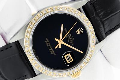 Rolex DateJust 36 QS Black Onyx Dial Steel and 18 karat Gold
