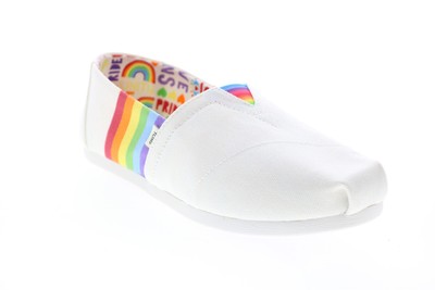 

Toms Alpargata 10016448 Женские белые холщовые лоферы без шнуровки на плоской подошве, Белый, Toms Alpargata