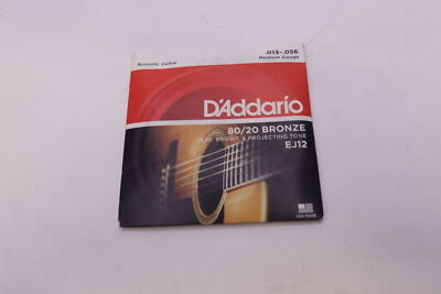 D'addario Acoustic Guitar Strings .013-.056 Gauge EJ12 