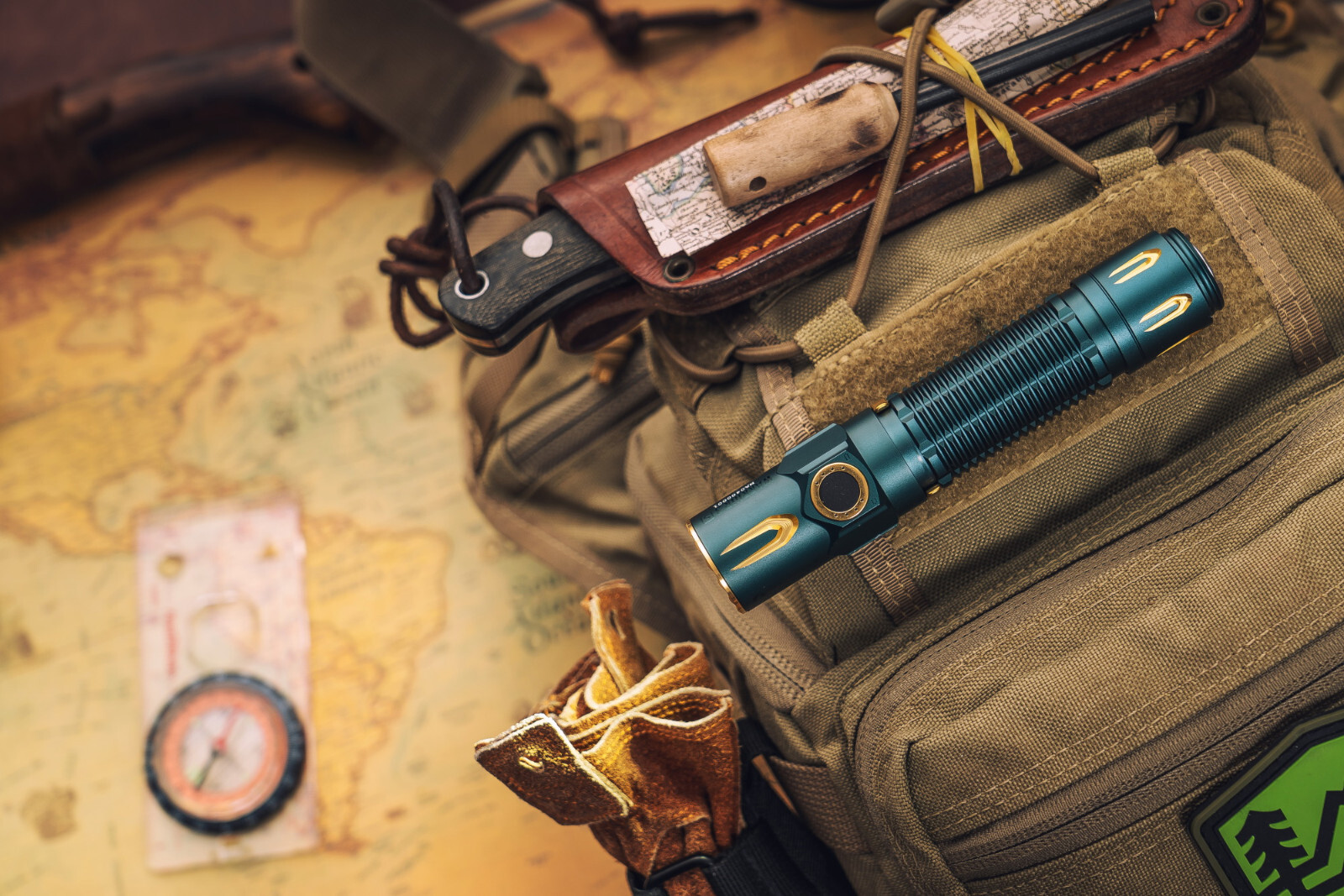 Olight Warrior 3S Dream Blue Waterproof Tactical Flashlight, 2300 Lum, 300 Meter