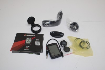 Sigma ROX 4.0 GPS Fietscomputer - Zwart - HR + Cad/Snelhd. sensoren top mount se