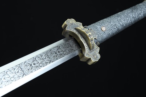 44''Tang Dynasty Chinese Jian 1095 Carbon Steel Staight