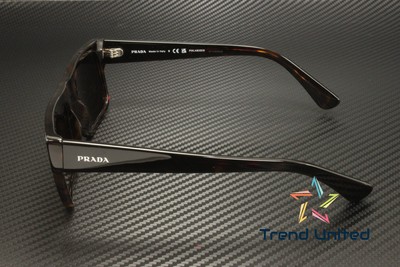 Pre-owned Prada Pr A10s 17n01d Havana Brown Polar Polarized 59 Mm Men's Sunglasses