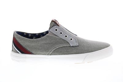 

Мужские кроссовки Ben Sherman Pete без шнурков BNMS19004, серые парусиновые кроссовки для образа жизни, Серый, Ben Sherman Pete Laceless