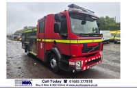 2007 Volvo FL 240 4X2 EMERGENCY ONE 6 SEAT CREW CAB FIRE TENDER C/W GODIVA PUMP 