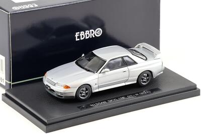 EBBRO 日産 SKYLINE GT-R（R34）Ｖ-spec Ⅱ 1/43 EBBRO 1/43 Nissan Skyline GT-R R34 V Spec II Silver Finished