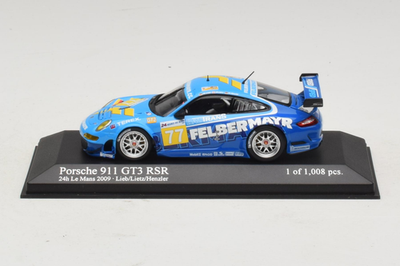 Porsche 911 GT3 R #77 Lieb/Lietz/Henzler 24h Le Mans 2009 1:43 Minichamps