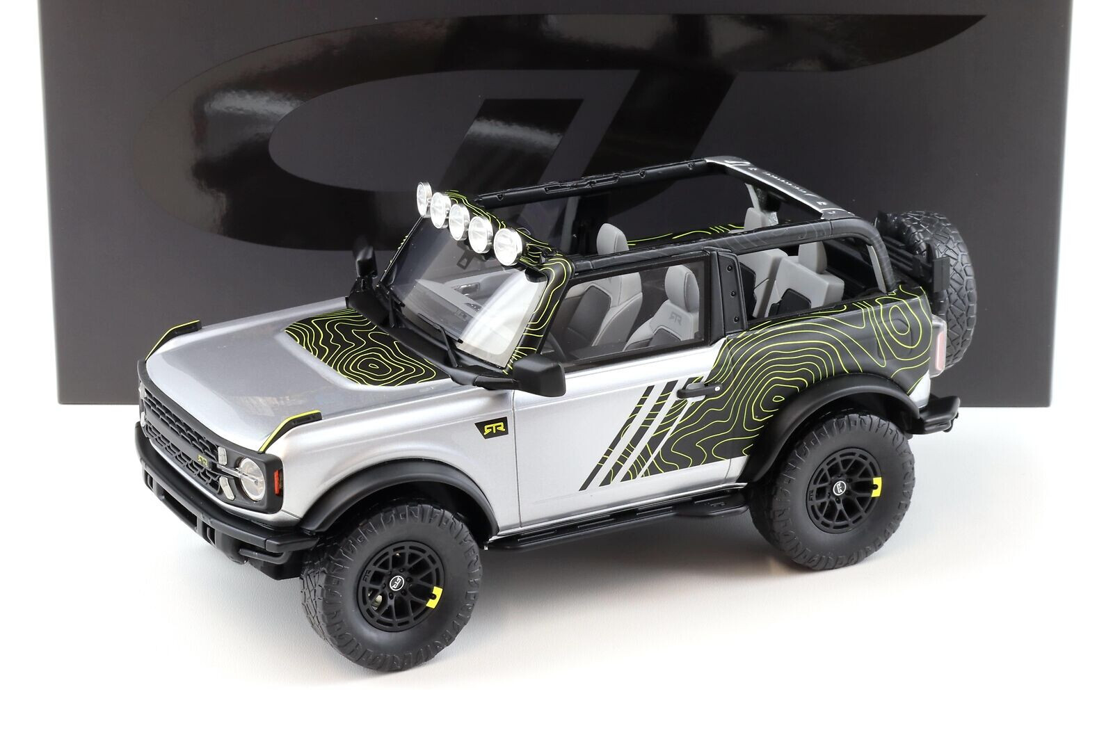 Ford Bronco By Rtr Iconic Silver 2022 Gt Spirit Gt404 1:18