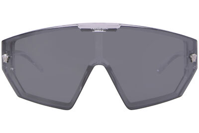 Pre-owned Versace Ve4461 148/6v Sunglasses Crystal/grey 47mm W/extra Interchangeable Lens In Blue