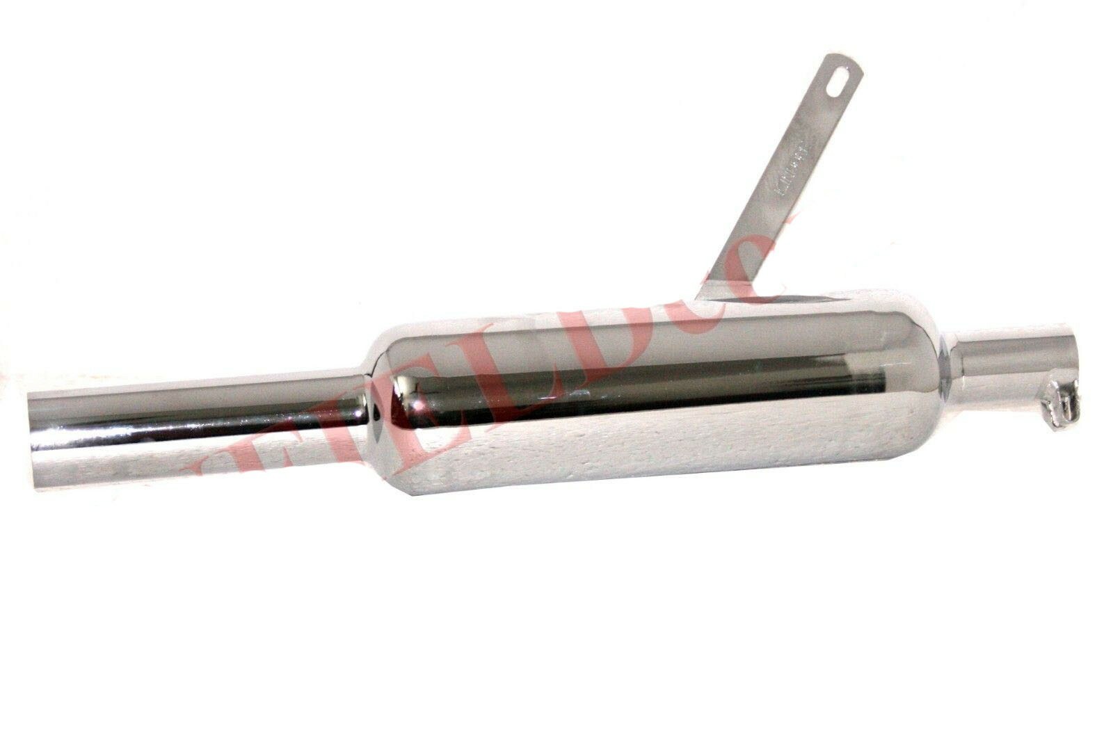 Fits Royal Enfield 350 Early Model Exhaust Silencer Small Chrome Plated