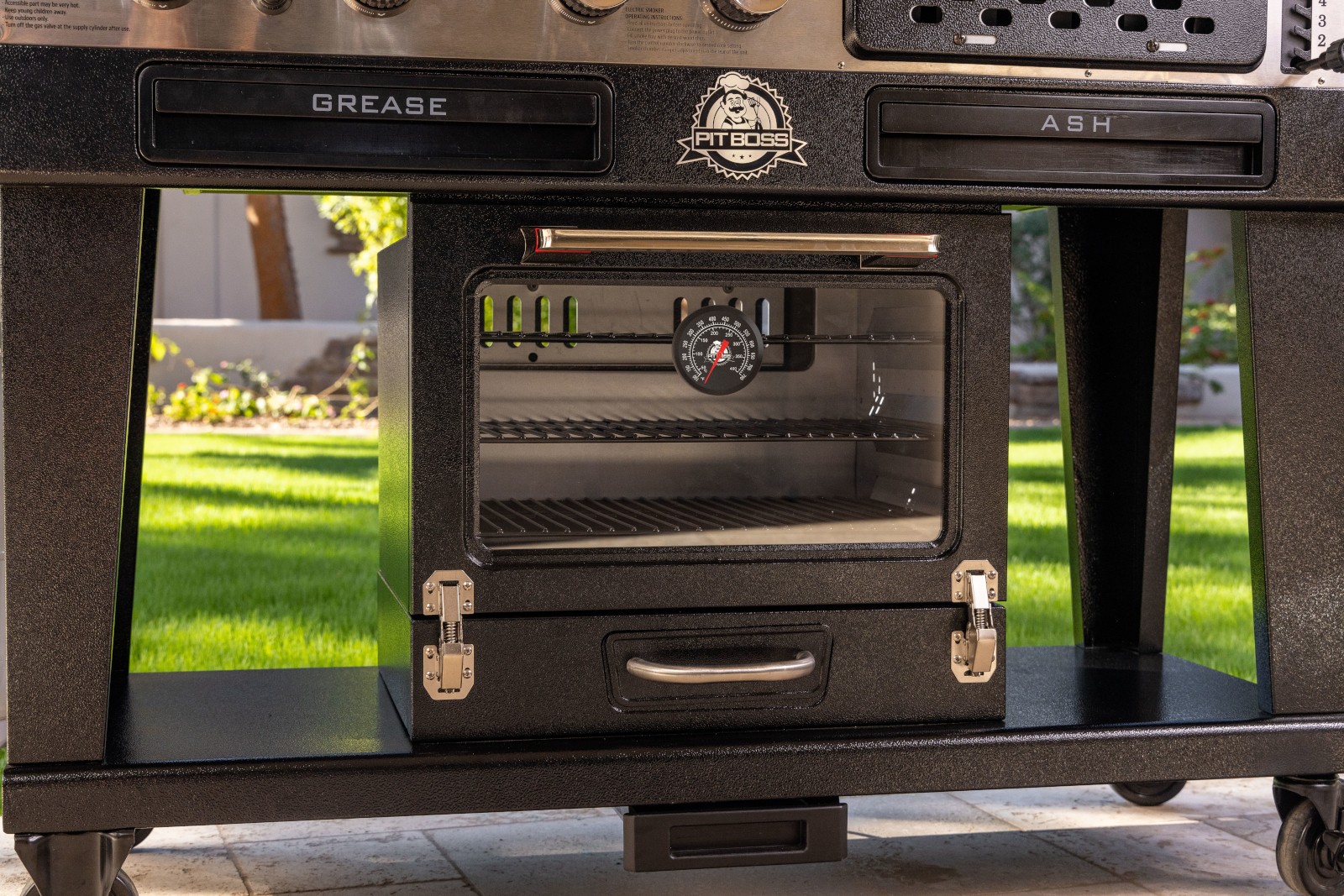 Pit Boss Kombigrill MEMPHIS Ultimate 2.0 Gas Holzkohle Smoker Hybridgrill BBQ - Bild 8 von 12