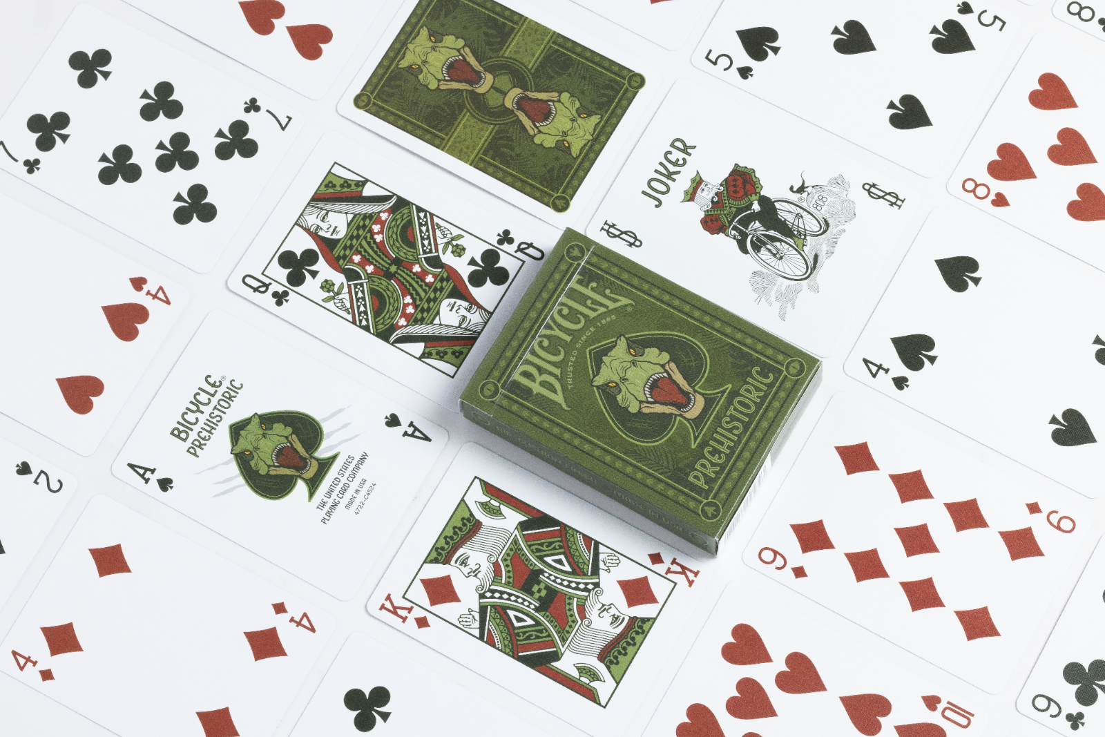 1 DECK Bicycle Prehistoric (Dinosaur) custom playing cards