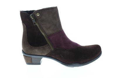 

Женские коричневые замшевые ботильоны и ботильоны на молнии Earth Orion 5.5, Коричневый, Earth Orion Suede