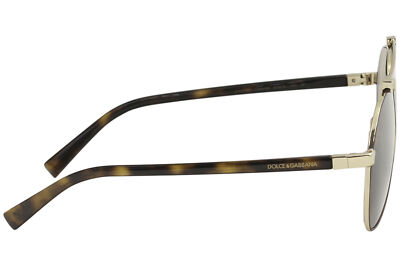 Pre-owned Dolce & Gabbana D&g Dg2189 Dg/2189 1320/83 Brown Pilot Polarized Sunglasses 61mm