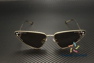 Pre-owned Jimmy Choo Jc4001b 300673 Pale Gold Dark Brown 63 Mm Women's Sunglasses