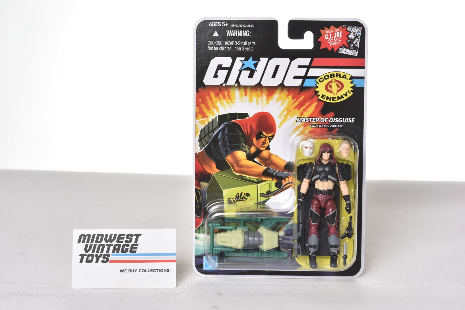 G.I. Joe 25th Anniversary Comic Series ZARTAN w Swamp Skier