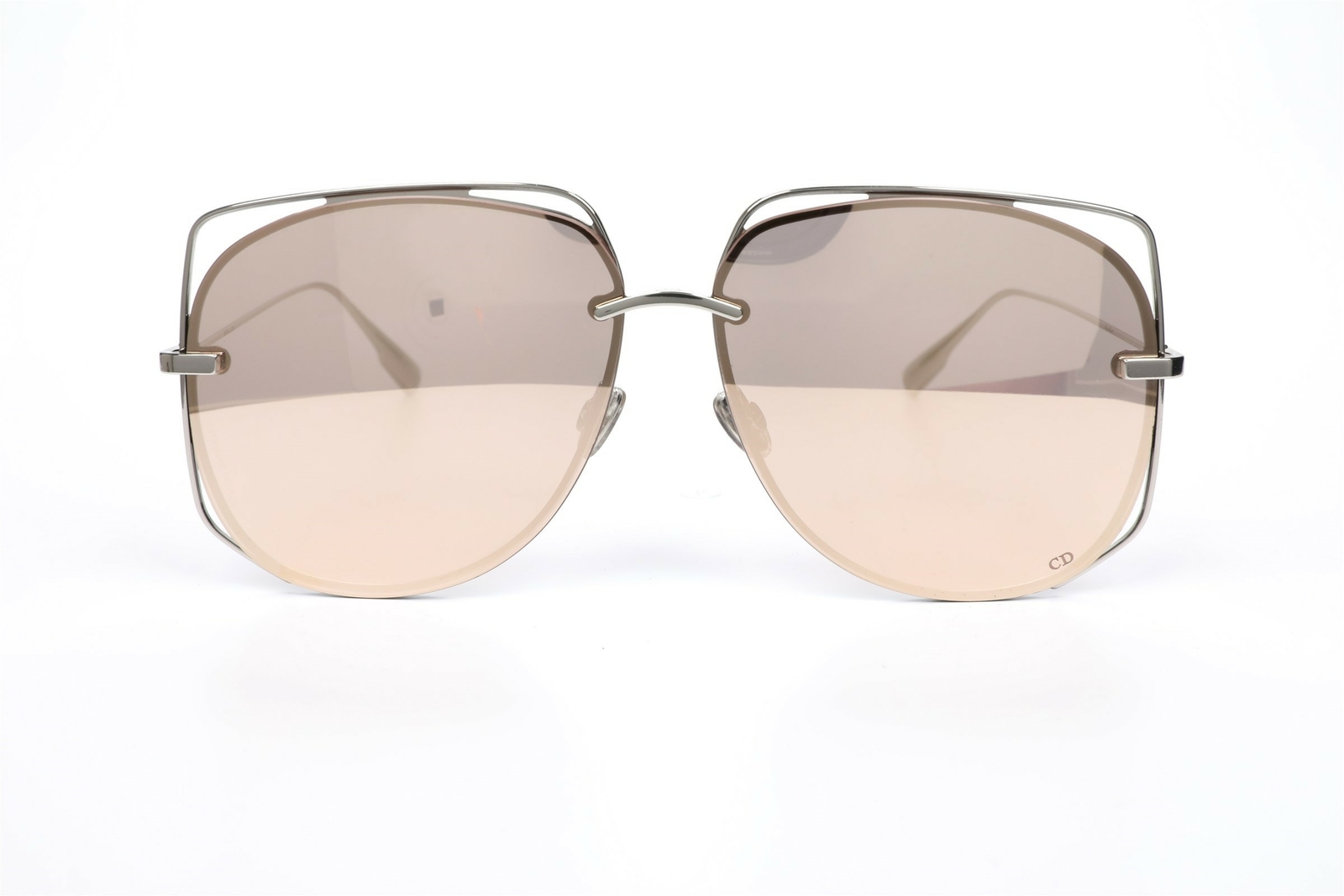 Womens Christian Dior STELLAIRE 6 010SQ Square SUNGLASSES silver