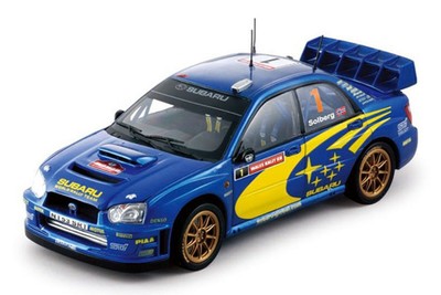 WOW EXTREMELY RARE Subaru Impreza 2004 WRC Solberg Wales 1:18 Sun Star-Auto Art