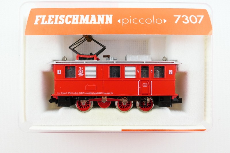 Fleischmann 7307 Zahnradlok, Achsfolge C, #Z07 Der Pzb, Rot, Ovp, (Me119)