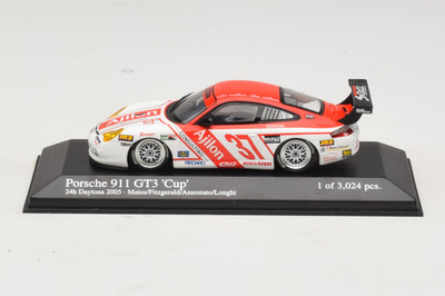 Porsche 911 996 GT3 Cup #37 Matos/Fitzgerald 24h Daytona 2005 Minichamps 1:43