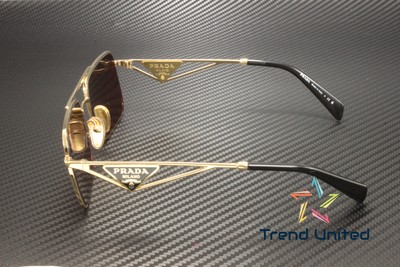 PRADA PRADA PR A52S 5AK08S GOLD DARK VIOLET 56 MM WOMEN'S SUNGLASSES
