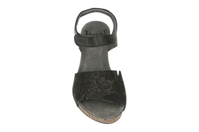 THINK THINK SCHUHE TRAUDI SCHWARZ DAMEN SANDALETTE RIEMCHEN SANDALEN 4-84935-00 NEU