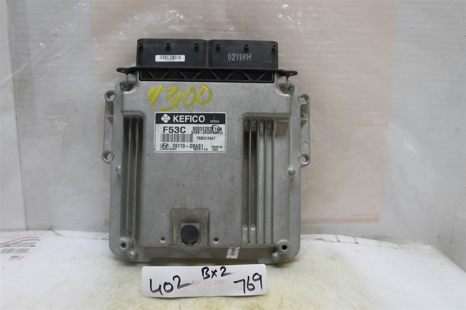 391102BAS1 Hyundai Accent 2012-14 Engine Control Unit ECU