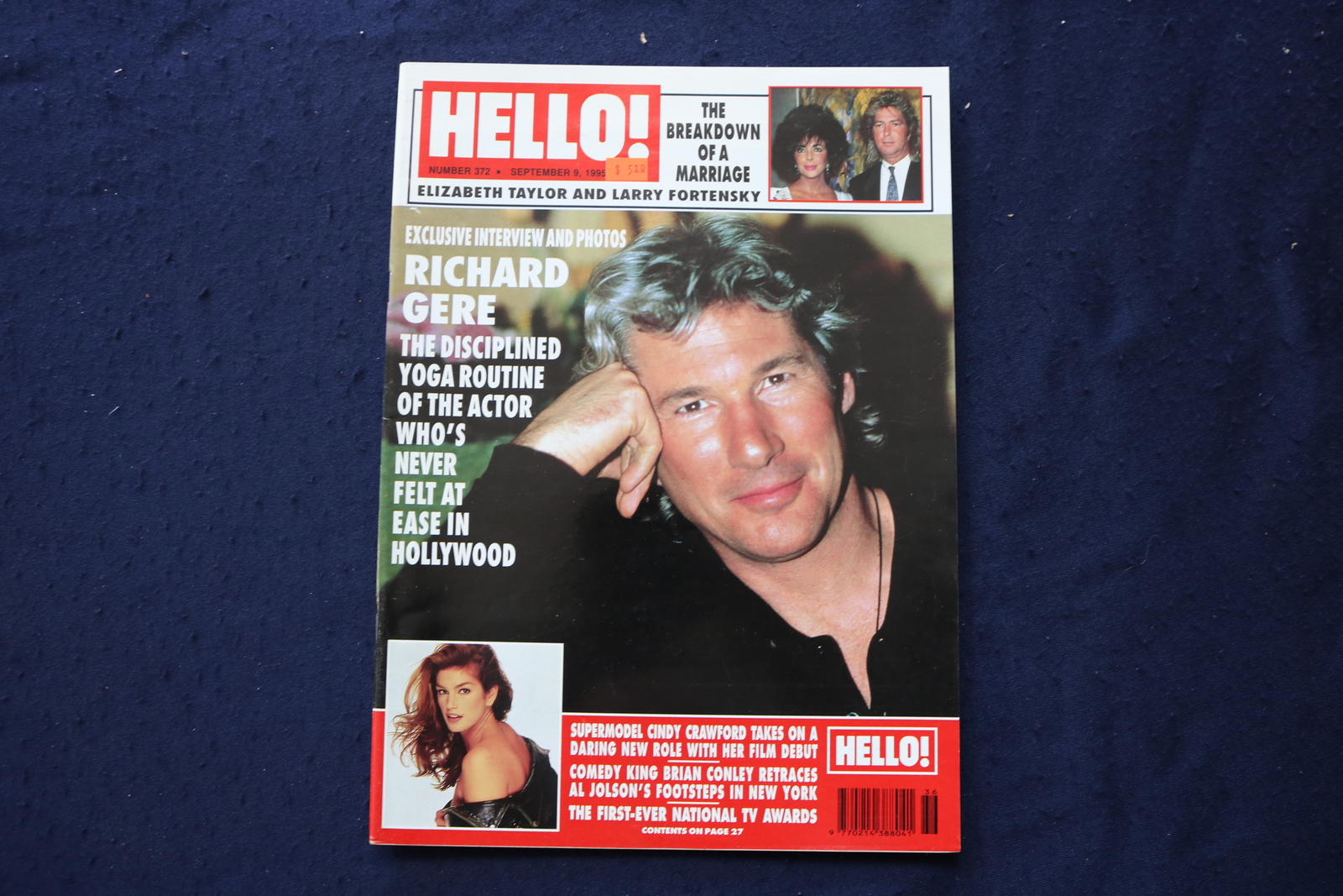 1995 SEPTEMBER 9 HELLO! MAGAZINE - RICHARD GERE COVER - E