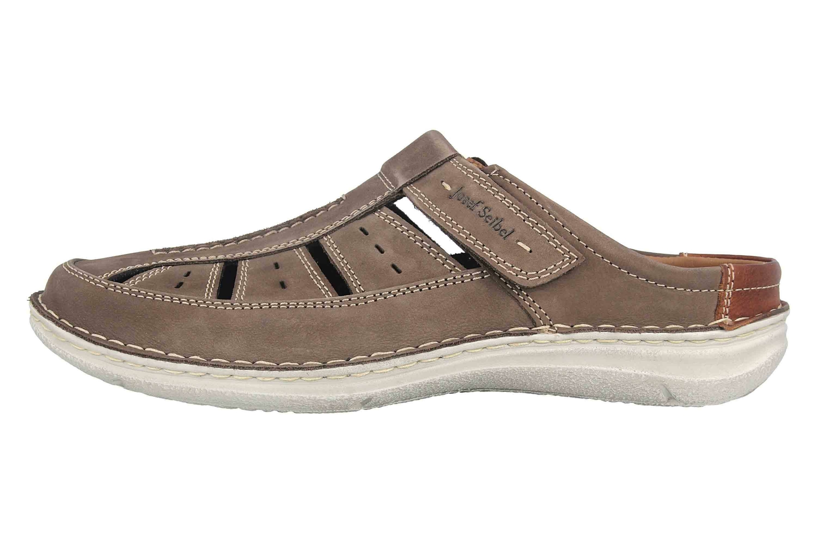 JOSEF SEIBEL JOSEF SEIBEL PANTOLETTEN ANVERS 76 HERRENSCHUHE ÜBERGRÖSSEN GRAU