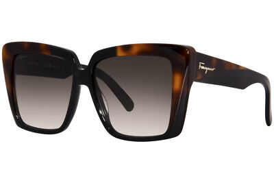 SALVATORE FERRAGAMO ラウントトゥスリッホンスライト Salvatore Ferragamo SF1060SLB 006 Sunglasses Women's Black