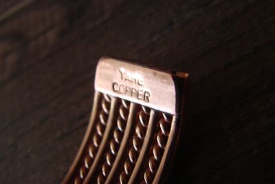 Navajo Native American Jewelry Handmade Copper Bracelet Verna Tahe!