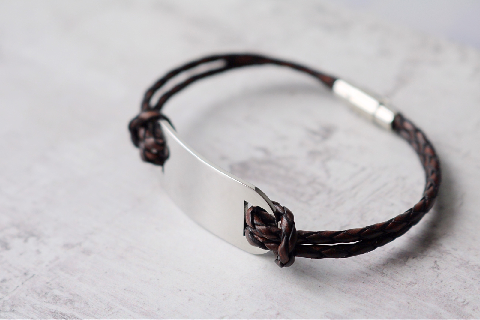 Coordinates Bracelet - Gift for Him - Men' Leather ...