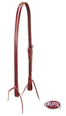 Cowboy Simple Split Ear Headstall, 5/8'' Latigo Leather by Weaver New