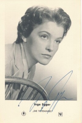 Inge Egger- Signed Vintage Sepia Postcard