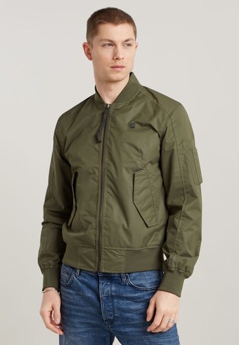 G-Star Raw Men's Arris Unpadded Bomber Jacket Green $240 New