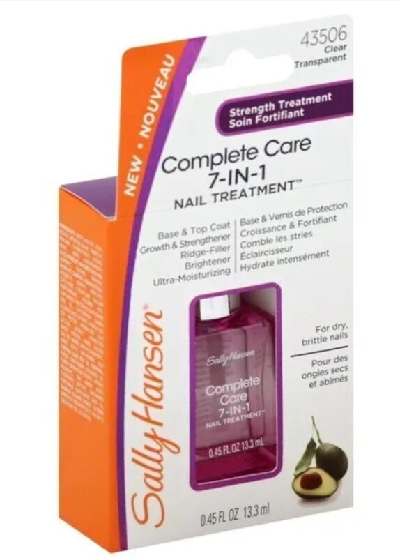 B2G1FREE (Add 3) SALLY HANSEN Complete Care 7-in-1 Nail Treatment 43506 Clear 