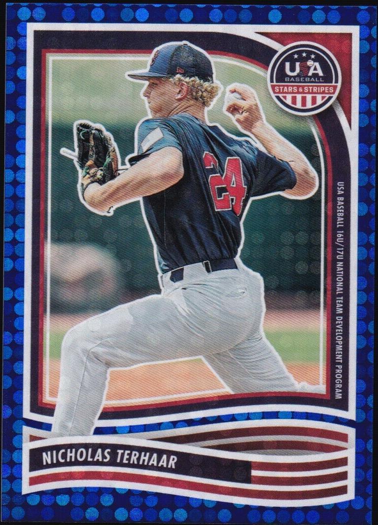 2024 Panini Stars and Stripes - Nicholas Terhaar #132 Blue /149 (RC ...