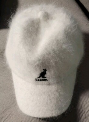 KANGOL White Angora Adjustable Baseball Cap, NWOT