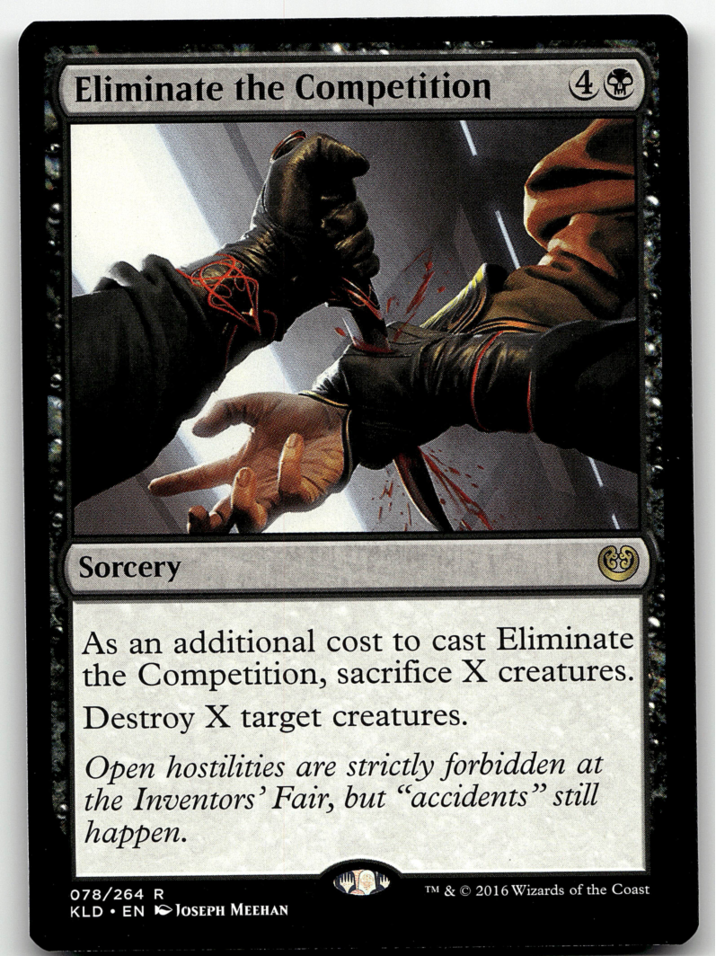 Eliminate the Competition 2x FOIL KLD MTG Kaladesh Rare MINT black Eliminate the Competition 2x FOIL KLD MTG Kaladesh Rare MINT black