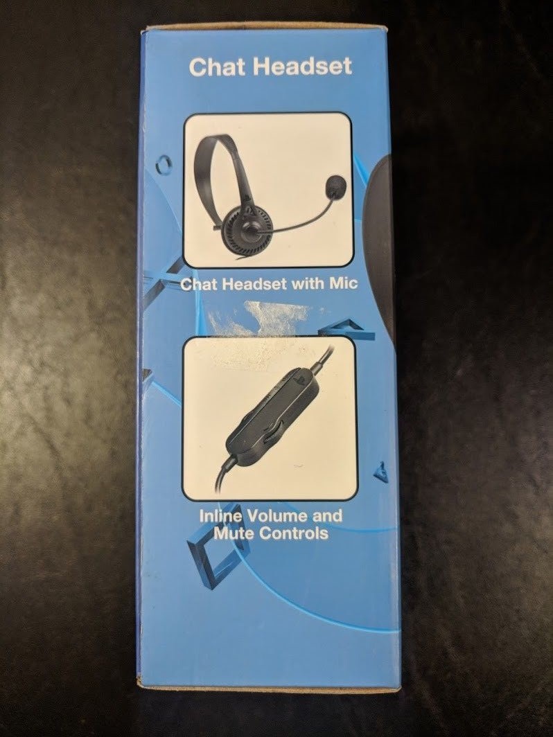 Open Box Insignia NS-GCH101 Wired Mono On-the-Ear Chat Headset for PS4